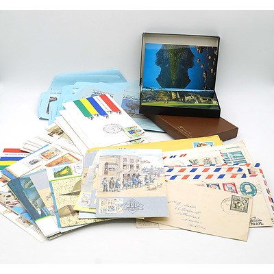 Collection of First Day Covers, Stamped Envelopes and Postcards, and More