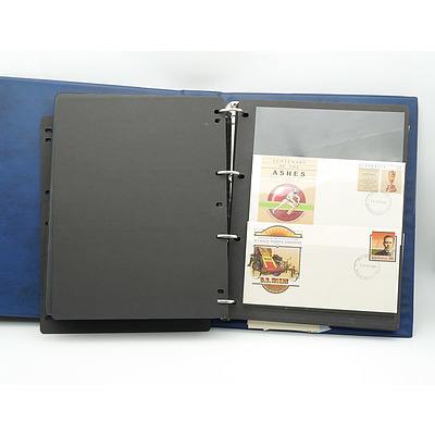Collection of Australian and International First Day Covers in Hagner Album, Including 1982 Ashes