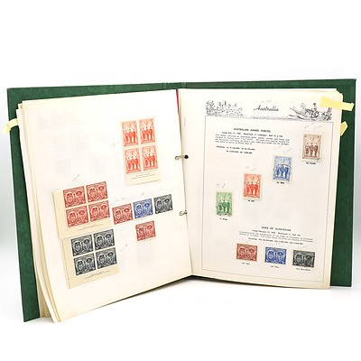 Folder of Australian Pre Decimal Stamps, Kangaroo Series, George V, 1932 Opening of Sydney Harbour Bridge and More