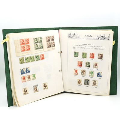 Folder of Australian Pre Decimal Stamps, Kangaroo Series, George V, 1932 Opening of Sydney Harbour Bridge and More