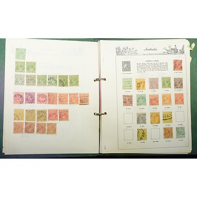 Folder of Australian Pre Decimal Stamps, Kangaroo Series, George V, 1932 Opening of Sydney Harbour Bridge and More