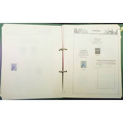 Folder of Australian Pre Decimal Stamps, Kangaroo Series, George V, 1932 Opening of Sydney Harbour Bridge and More