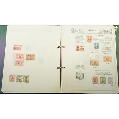 Folder of Australian Pre Decimal Stamps, Kangaroo Series, George V, 1932 Opening of Sydney Harbour Bridge and More
