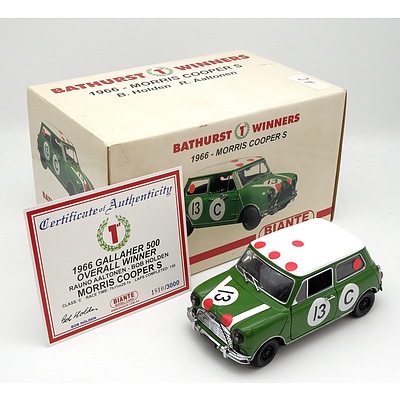Biante, 1966 Morris Cooper S, Rauno Aaltonen/ Bob Holden Gallaher 500 Winner, 1810/3000, 1:18 Scale Model Car