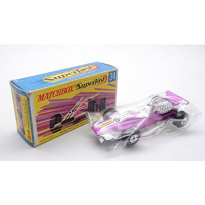Vintage Matchbox Superfast No 34 'Formula 1 Racing Car'