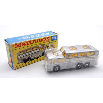 Vintage Matchbox Superfast No 66 'Greyhound Coach'