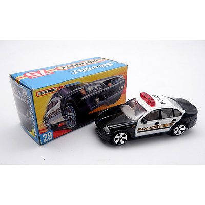 Vintage Matchbox Superfast No 28 'Ford Falcon Police'