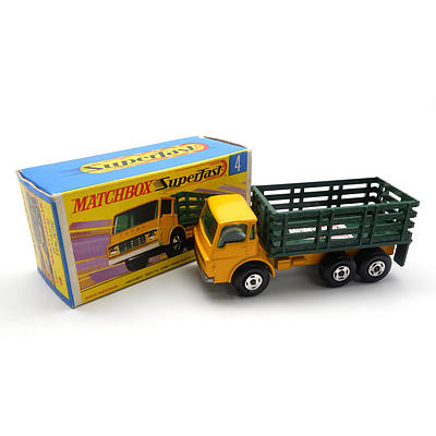 Vintage Matchbox Superfast No 4 'Stake Truck'