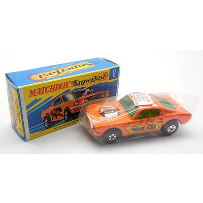 Vintage Matchbox Superfast No 8 'Wild Cat Dragster'