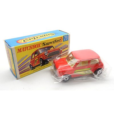 Vintage Matchbox Superfast No 29 'Racing Mini'