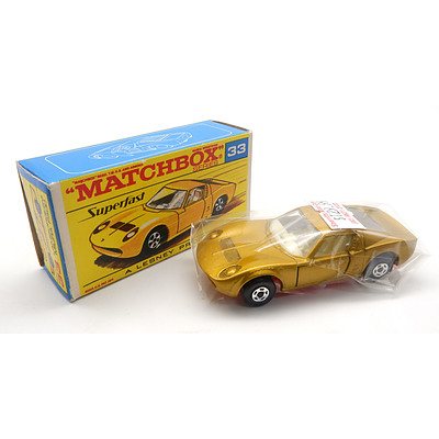 Vintage Matchbox Superfast No 33 'Lamborghini Miura P400'