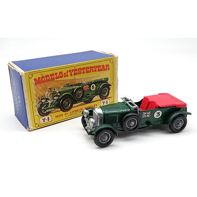 Matchbox Models of Yesteryear 1929 4 1/2 litre Bentley (Y5)