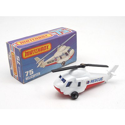 Vintage Matchbox No 75 - Helicopter - Circa 1978