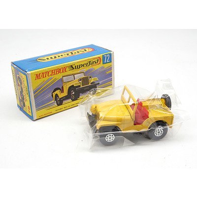 Vintage Matchbox Superfast No 72 - Standard Jeep