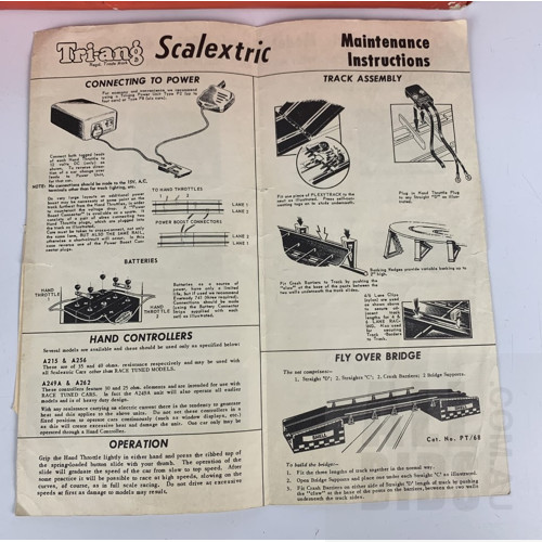 Vintage TRIANG scalextric set - In Original Packaging - Made In Victoria Austraila