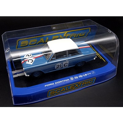 Scalextric, 1964 Ford Cortina GT, Bathurst, Ian and Leo Geoghegan, 1:32 Scale Model