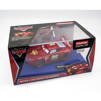 Carrera, Disney Pixar Neon Lightning McQueen, 1:32 Scale Model
