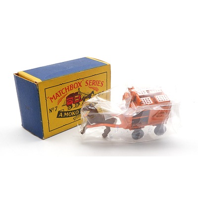 Moko Lesney Matchbox Series No 7 - Horse Drawn Milk Carriage Wagon