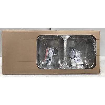 Smeg LE116A3CB6 Dual Bowl Stainless Steel Sink - Brand New