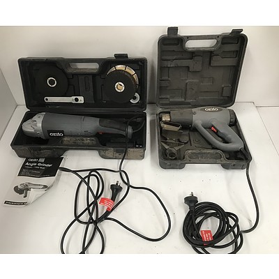 Ozito Angle Grinder And Heat Gun