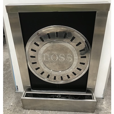 Hugo Boss Stainless Steel Illuminated Water Feature