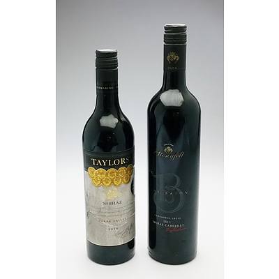 Taylors 2016 Clare Valley Shiraz and Stonyfell 2013 Shiraz Cabernet (2)