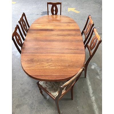 Vintage Blackwood Seven Piece Dining Setting