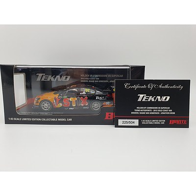 Biante - 2015 Holden VF Commodore Shane Van Gisbergen Tekno 225/504 1:43 Scale Model Car