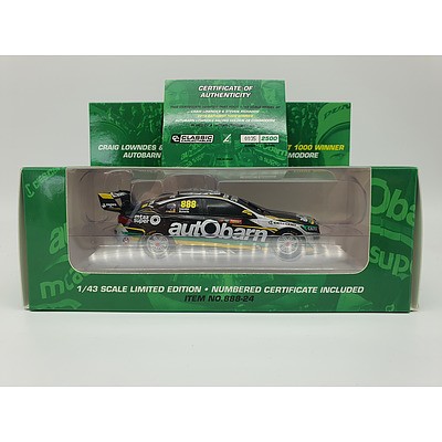 Classic Carlectables - 2018 Holden ZB Commodore Craig Lowndes 888 Autobarn 35/2500 1:43 Scale Model Car