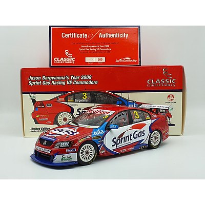Classic Carlectables - 2009 Holden VE Commodore Jason Bargwanna Sprint Gas 363/500 1:18 Scale Model Car