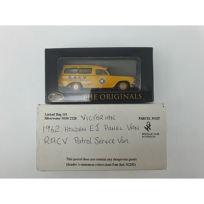 Trax Originals - 1962 Holden EJ Panel Van RACV Victorian Patrol Service 1:43 Scale Model Car
