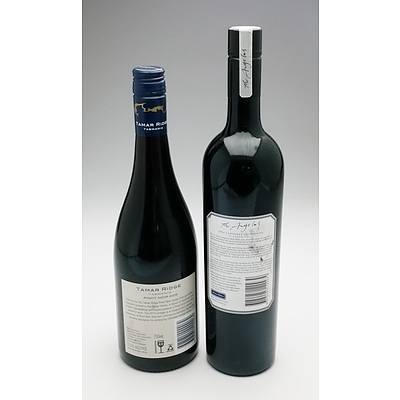Wirra Wirra 'The Angelus' 2006 Cabernet Sauvignon and Tamar Ridge Tasmania  2015 Pinot Noir (2)