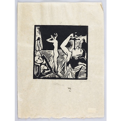 Garry Shead (born 1942), The Circus Series 1983 (5), Linocut