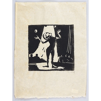 Garry Shead (born 1942), The Circus Series 1983 (5), Linocut