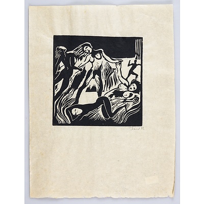 Garry Shead (born 1942), The Circus Series 1983 (5), Linocut