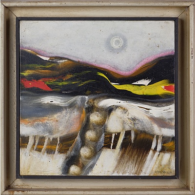 Thomas Gleghorn (born 1925), Untitled (Landscape) 1971, Oil on Canvas
