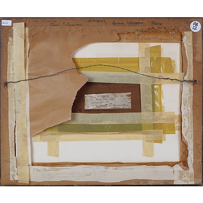 John McQualter (born 1949), Building Sandcastles, Portsea, Oil on Board