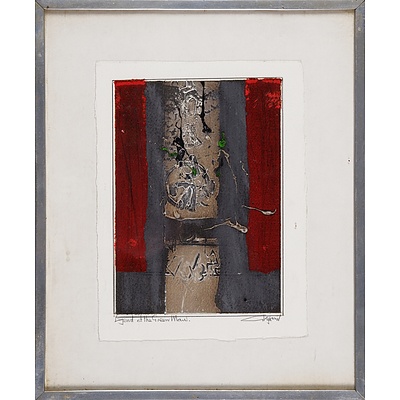 Thomas Gleghorn (born 1925), Legend of the Green Man (diptych), Mixed Media on Paper
