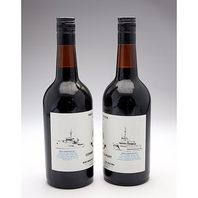 HMAS Shepparton AGSC-03 Commissioning Port - Lot of Two Bottles (2)