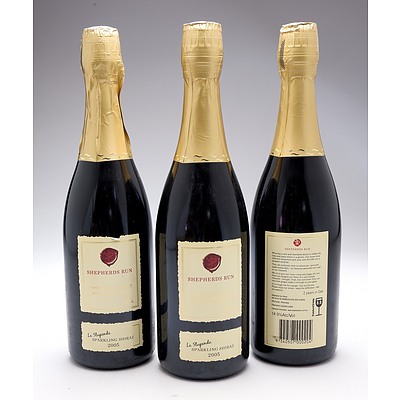 Shepherds Run Canberra District 'La Stupenda' Sparkling Shiraz - Lot of Three Bottles (3)