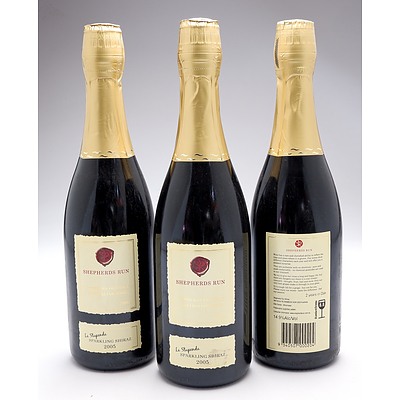 Shepherds Run Canberra District 'La Stupenda' Sparkling Shiraz - Lot of Three Bottles (3)