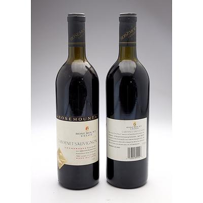 Rosemount Estate Show Reserve Coonawarra 1989 Wood Matured Cabernet Sauvignon - Lot of Two Bottles (2)