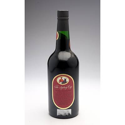 St Halletts 1977 vintage Port 'Kingston Town 1980 Sydney Cup' - 750ml