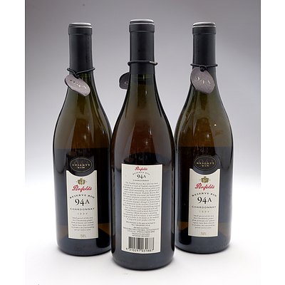 Penfolds Reserve Bin 94A 1994 Chardonnay - Lot of Three Bottles (3)
