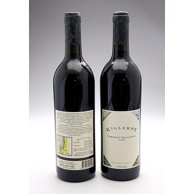 Killerby 2001 Cabernet Sauvignon - Lot of Two Bottles (2)