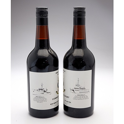 HMAS Benalla AGSC-04 Commissioning Port - Lot of Two Bottles (2)