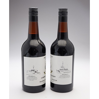HMAS Benalla AGSC-04 Commissioning Port - Lot of Two Bottles (2)