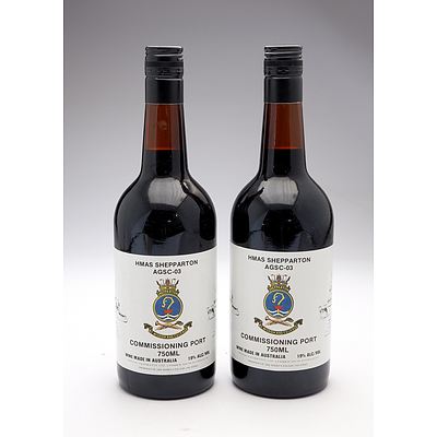 HMAS Shepparton AGSC-03 Commissioning Port - Lot of Two Bottles (2)