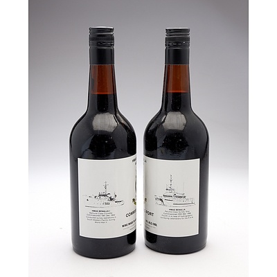 HMAS Benalla AGSC-04 Commissioning Port - Lot of Two Bottles (2)