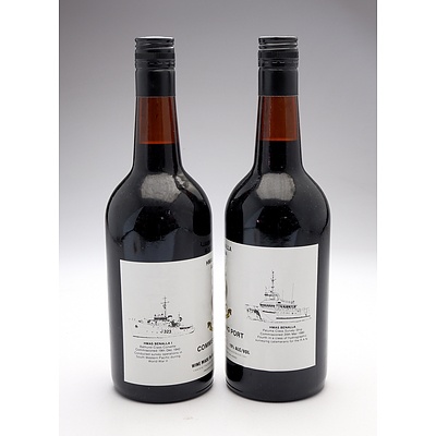 HMAS Benalla AGSC-04 Commissioning Port - Lot of Two Bottles (2)
